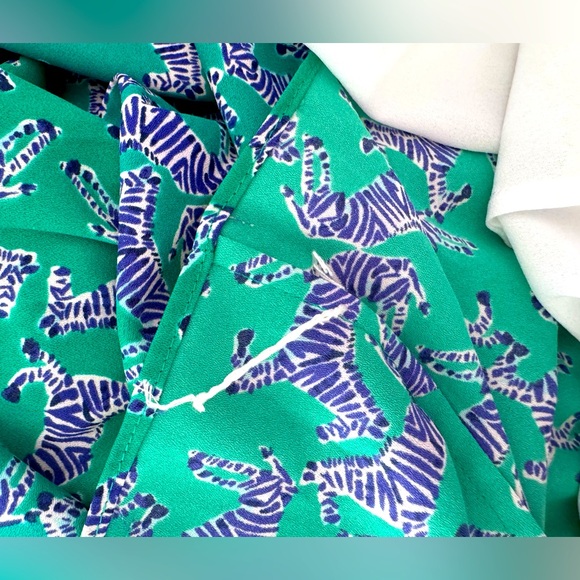 Lilly Pulitzer Winona Dress SZ XS Everglades Green Heebee Zeebees - Picture 13 of 16